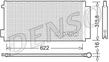 Радиатор кондиціонера Denso DCN09044 (фото 1)