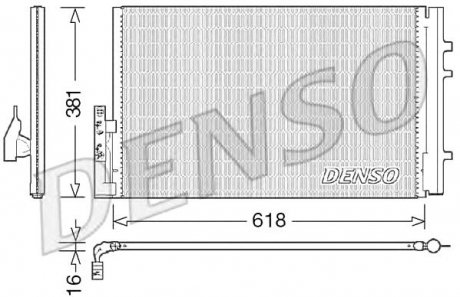 Радіатор кондиціонера Bmw Denso DCN05014 (фото 1)