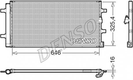Радиатор кондиціонера volkswagen Denso DCN02041 (фото 1)