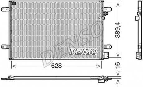 Радиатор кондиціонера volkswagen Denso DCN02037 (фото 1)