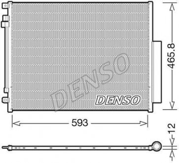 Радиатор кондиціонера fiat Denso DCN01005 (фото 1)