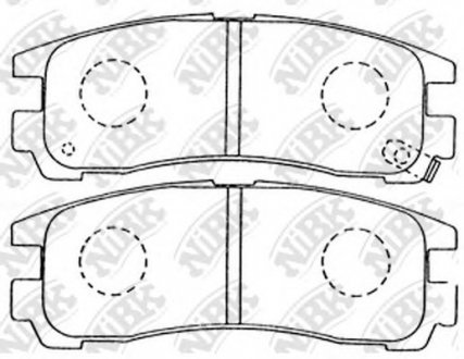 КОЛОДКИ ГАЛЬМ. NIBK PN3174 (фото 1)