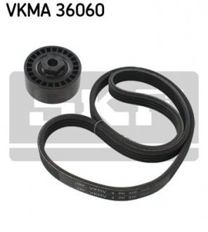 Комплект поліклиновий (ремінь+ролики) SKF VKMA 36060 (фото 1)