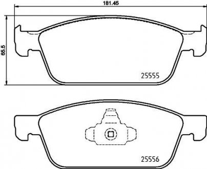 Тормозные колодки передние BREMBO P24199 (фото 1)