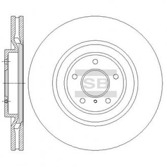Тормозной диск передний Sangsin SD4228 (фото 1)