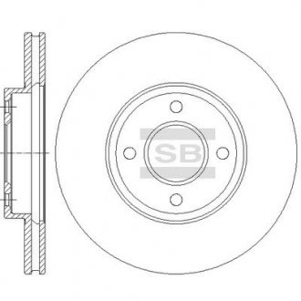 Фото тормозной диск передний Sangsin SD4235 Тормозной диск передний Sangsin SD4235