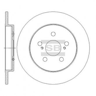 Тормозной диск задний Sangsin SD4060