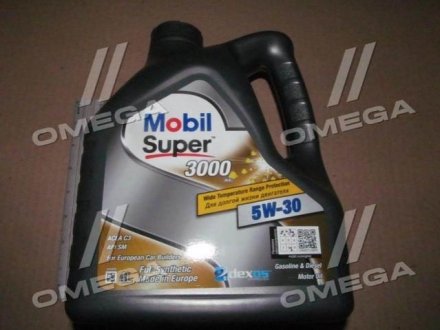 Масло моторн. SUPER 3000 XE 5W-30 (Каністра 4л) MOBIL 69001122009 (фото 1)