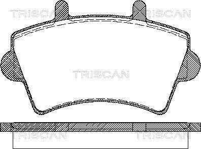 Колодки гальмівні для дискових гальм Triscan 8110 10527 (фото 1)