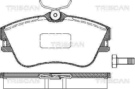 Колодки гальмівні для дискових гальм Triscan 8110 29001 (фото 1)