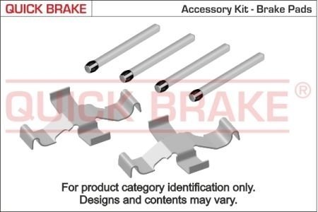 Монтажний компл.,гальм.колодки QUICKBRAKE 109-1195 (фото 1)