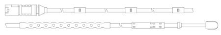 Датчик зносу,гальм.колодки QUICKBRAKE WS0321A (фото 1)