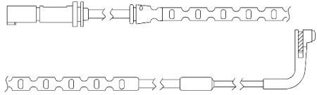 Датчик зносу,гальм.колодки QUICKBRAKE WS0273A (фото 1)