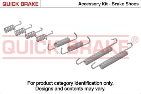 Монтажний комплект колодки QUICKBRAKE 105-0662 (фото 1)