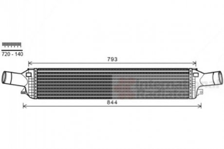 Інтеркулер AUDI; PORSCHE (вир-во) Van Wezel 03004319 (фото 1)