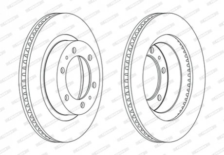 Диск гальмівний Ferodo DDF2607C (фото 1)