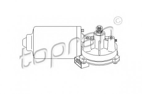 Двигун стеклоочистителя TOPRAN 108577 (фото 1)