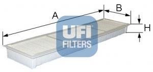 Фильтр, воздух во внутренном пространстве UFI 53.101.00 (фото 1)