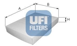 Фільтр, повітря у внутрішній простір UFI 53.034.00 (фото 1)