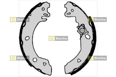 Тормозные колодки барабанные, к-кт. STARLINE BC 05770 (фото 1)