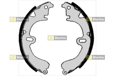 Тормозные колодки барабанные, к-кт. STARLINE BC 05860 (фото 1)