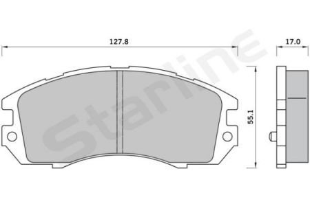 Колодки тормозные дисковые, к-кт. STARLINE BD S388 (фото 1)