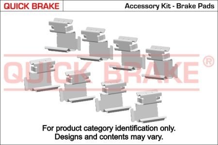 Р, к дискових гальм. колодок QUICKBRAKE 109-1171 (фото 1)