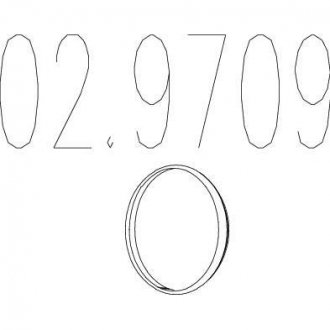 Монтажное кольцо выхлопной системы MTS 02.9709 (фото 1)
