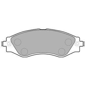 Гальмівні колодки, дискові Delphi LP1816 (фото 1)