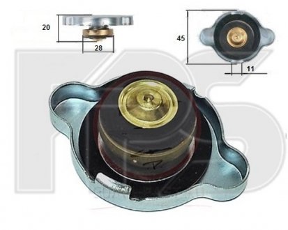 Кришка радіатора металева FPS 29 R02 (фото 1)
