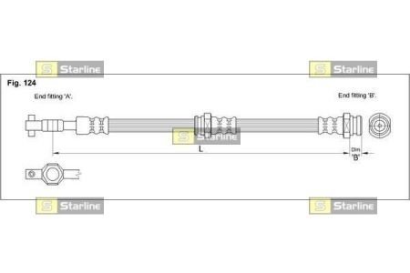 Тормозной шланг STARLINE HA BB.1210 (фото 1)