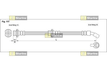 Тормозной шланг STARLINE HA CC.1263 (фото 1)