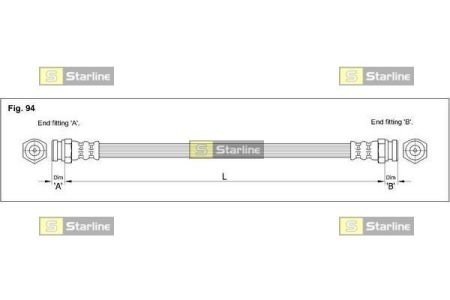 Тормозной шланг STARLINE HA BB.1214 (фото 1)