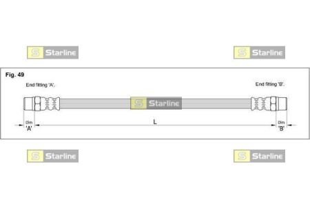 Гальмівний шланг STARLINE HA EE.1205 (фото 1)