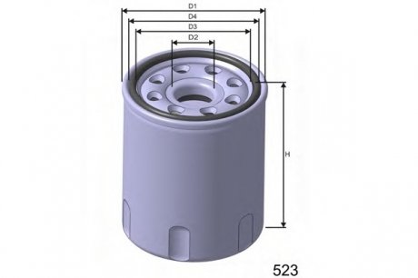 Фільтр масляний двигуна NISSAN MISFAT Z266 (фото 1)