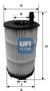 Масляный фильтр UFI 25.143.00 (фото 1)