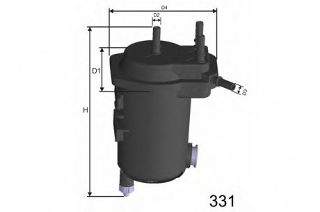 Фільтр паливний RENAULT MISFAT F113A (фото 1)