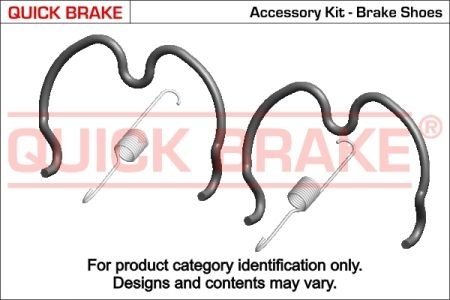 Р, к барабанних гальм. колодок QUICK BRAKE 105-0837 (фото 1)