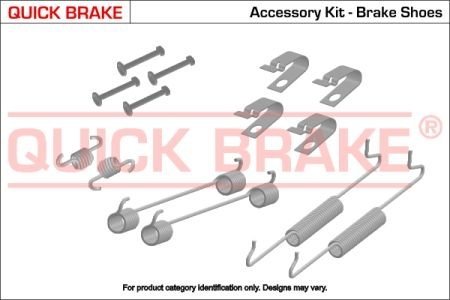 Монтажний комплект колодки QUICKBRAKE 1050027 (фото 1)