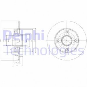 Диск гальмівний Delphi BG9021RS (фото 1)