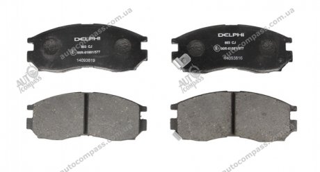 Гальмівні колодки, дискові Delphi LP0803 (фото 1)