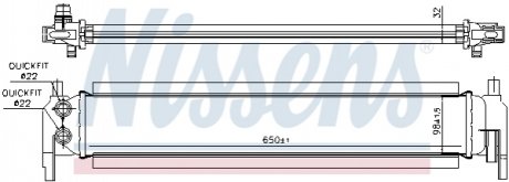 Радіатор охолоджування NISSENS 65318 (фото 1)