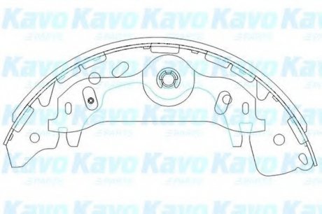 Колодки тормозные барабанні KAVO KBS-3405 (фото 1)
