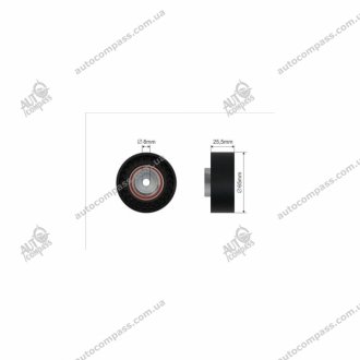 Ролик паразитный Citroen Jumper 2.2HDi 06-, Ford Transit 2.0-2.2TDCi 06- 65x25x8 CAFFARO CFR05-06