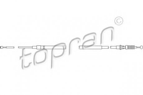 Трос гальмівної системи TOPRAN 111210 (фото 1)