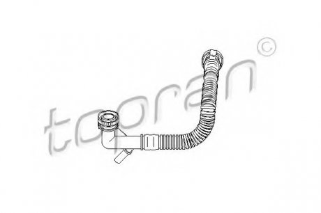 Патрубок системи вентиляції (картер) TOPRAN 501417 (фото 1)