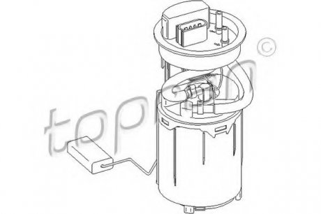 Модуль подачі палива в зборі TOPRAN 110581 (фото 1)