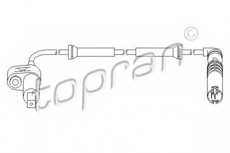 Датчик ABS БМВ 3 (е46) передній TOPRAN 500979 (фото 1)