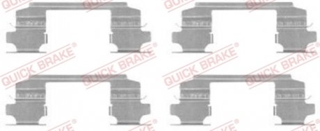 Комплект прижимних планок гальмівного супорту QUICK BRAKE 1091686 (фото 1)