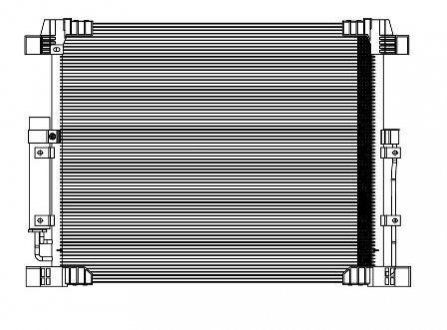 Радиатор кондиционера с ресивером Infiniti FX35, QX70 (08-) ЛУЗАР (СПб- РФ) LRAC 14F0A (фото 1)